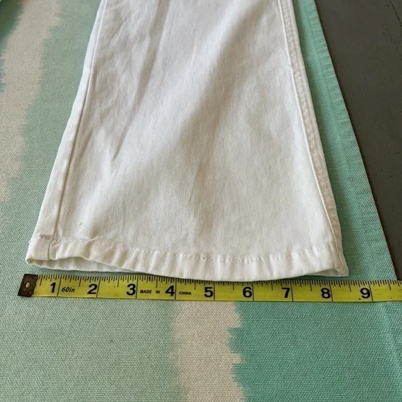 Le Tigre White Straight Leg Pants Drawstring Zip Fly Size 3 - Picture 11 of 14